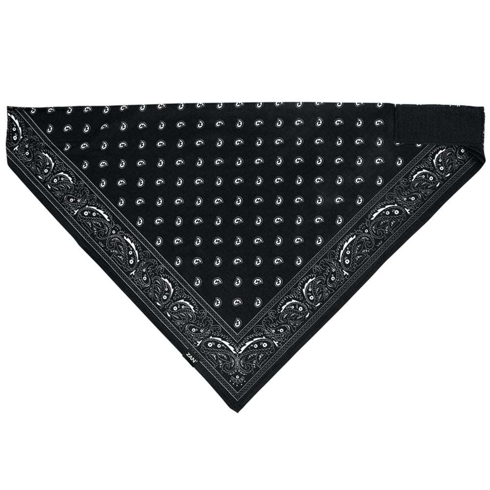 BL101 Bandanna, SportFlex(tm) Series, Black Paisley Bandanas Virginia City Motorcycle Company Apparel 