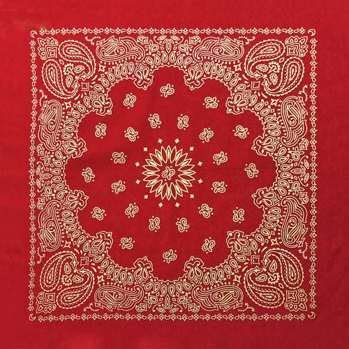 BD2519 Red Metalic Paisley Bandanas Virginia City Motorcycle Company Apparel 