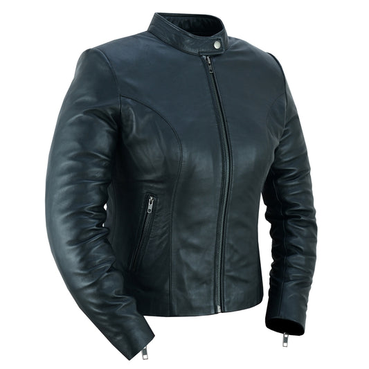 DS843 Women's Stylish Lightweight Jacket Women's Leather Motorcycle Jackets Virginia City Motorcycle Company Apparel in Nevada USA