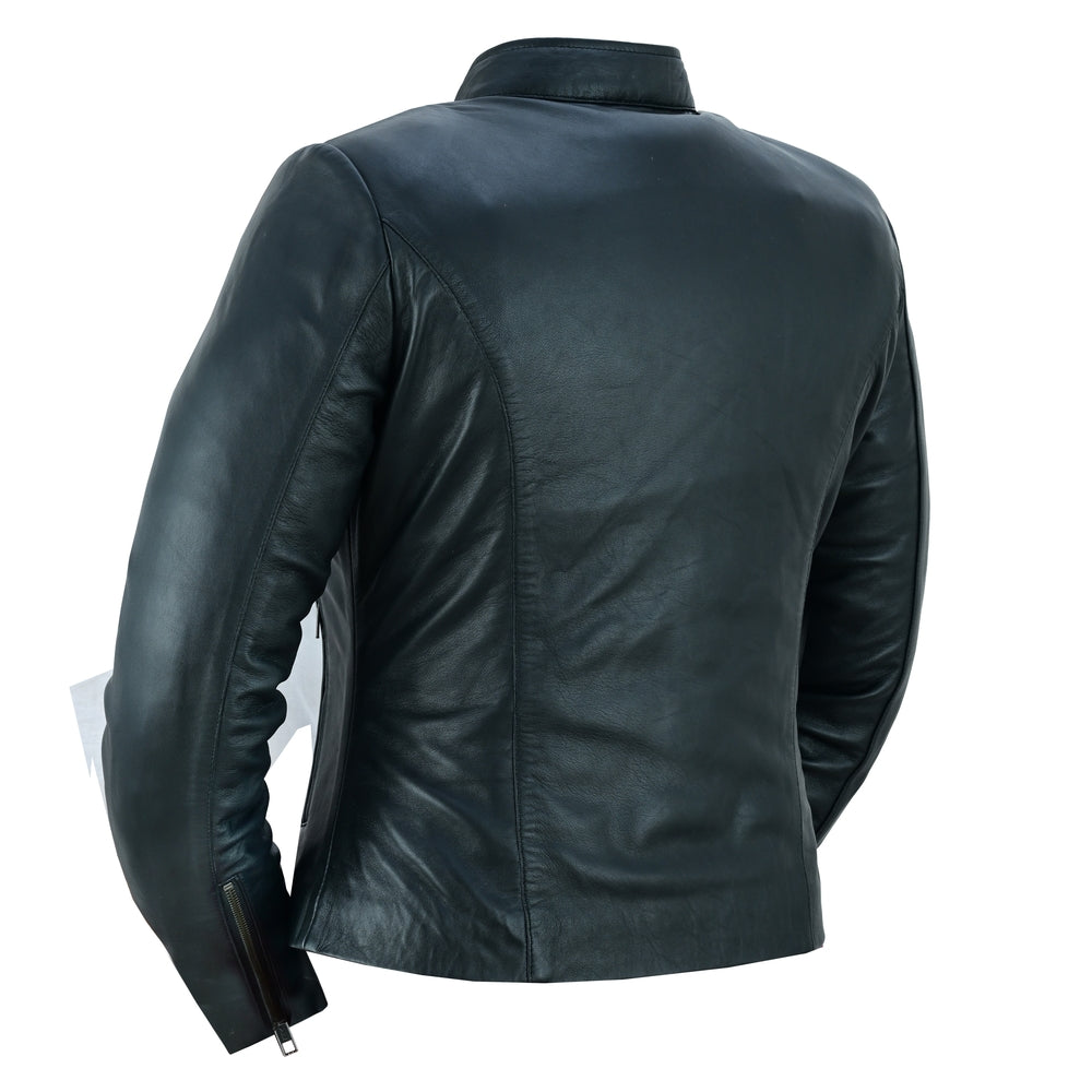 DS843 Women's Stylish Lightweight Jacket Women's Leather Motorcycle Jackets Virginia City Motorcycle Company Apparel in Nevada USA