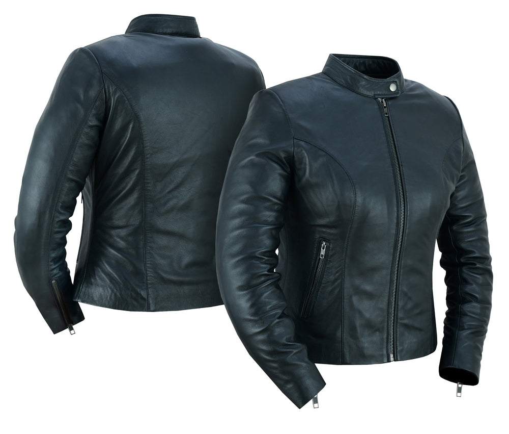 DS843 Women's Stylish Lightweight Jacket Women's Leather Motorcycle Jackets Virginia City Motorcycle Company Apparel in Nevada USA