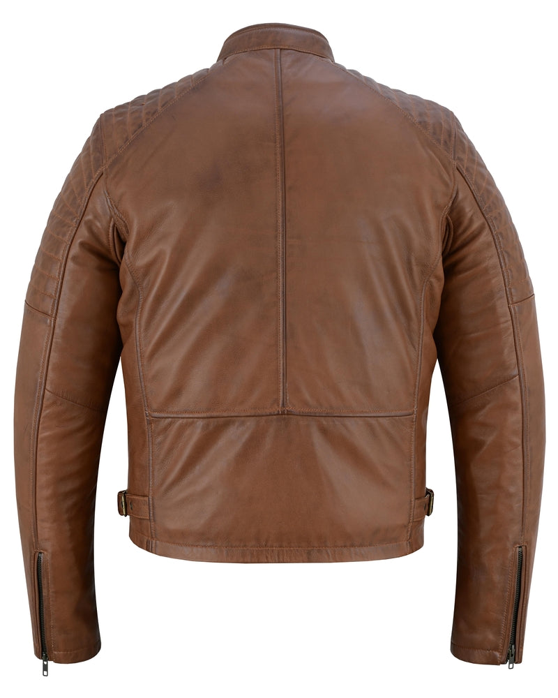 Copper Slayer Men's Sheepskin Leather Fashion Jacket with Snap Button New Arrivals Virginia City Motorcycle Company Apparel in Nevada USA