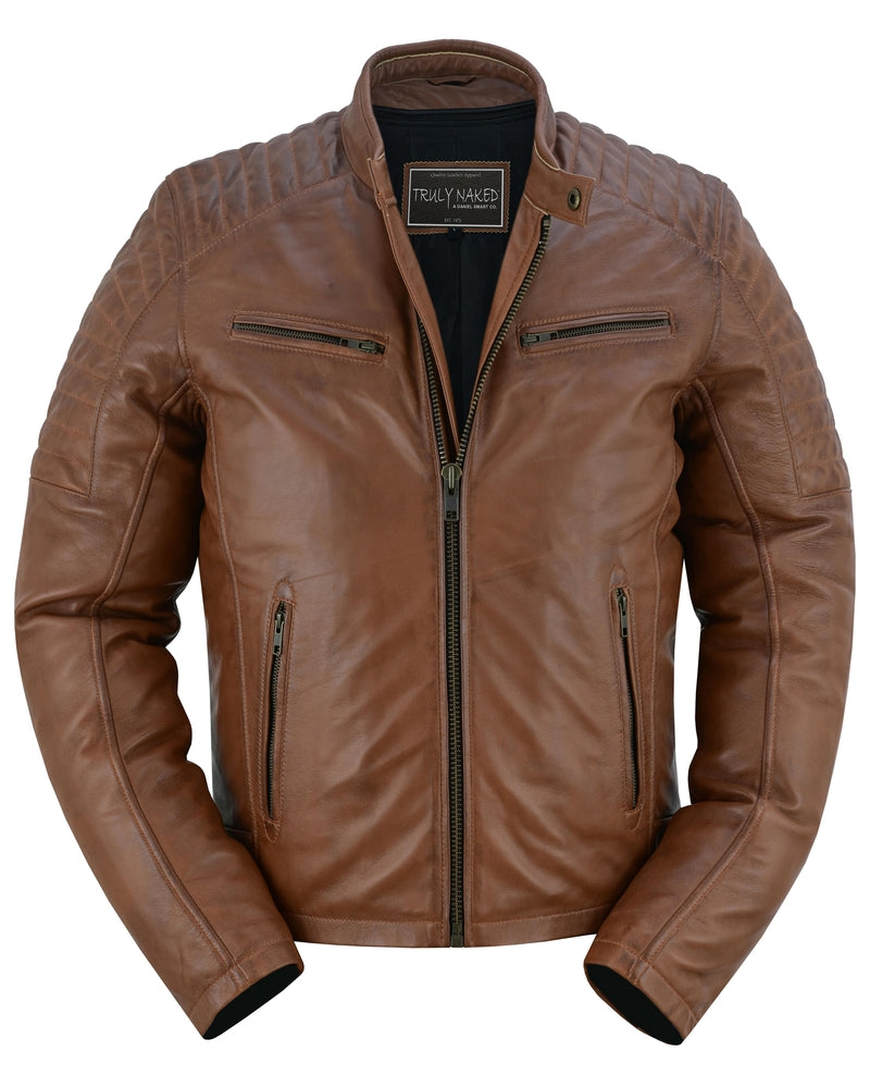 Copper Slayer Men's Sheepskin Leather Fashion Jacket with Snap Button New Arrivals Virginia City Motorcycle Company Apparel in Nevada USA
