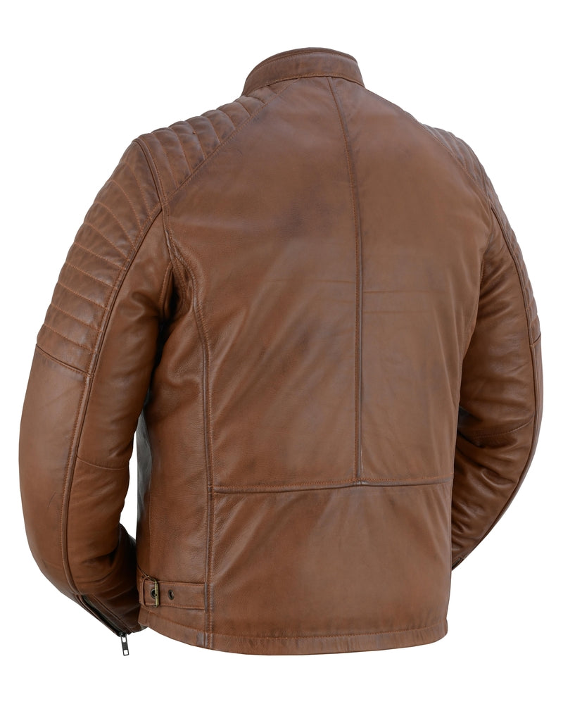 Copper Slayer Men's Sheepskin Leather Fashion Jacket with Snap Button New Arrivals Virginia City Motorcycle Company Apparel in Nevada USA