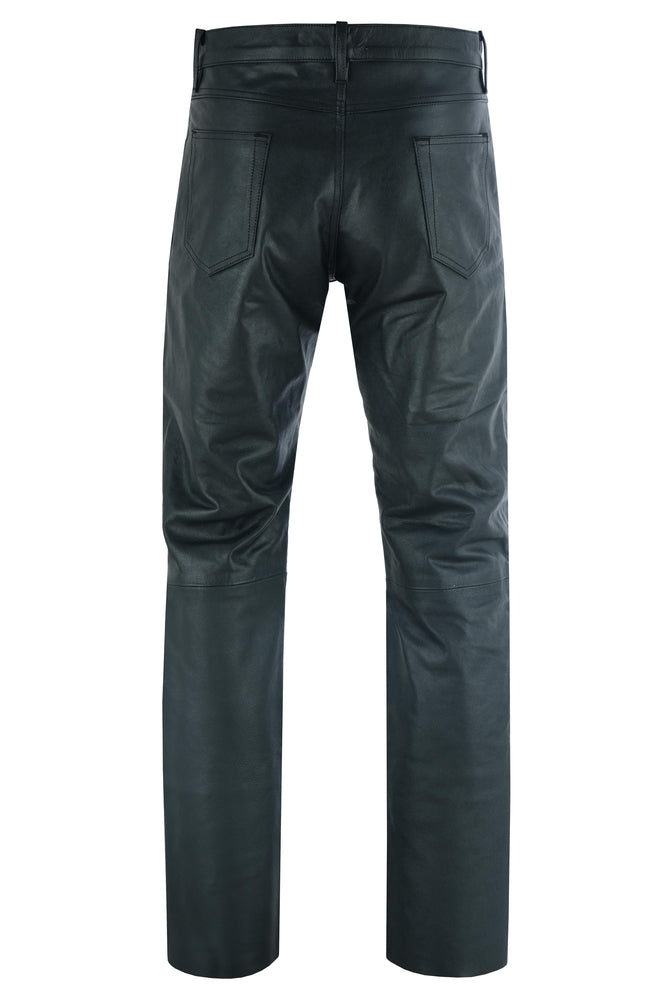 DS452 Women's Classic 5 Pocket Black Casual Motorcycle Leather Pants Chaps Virginia City Motorcycle Company Apparel in Nevada USA