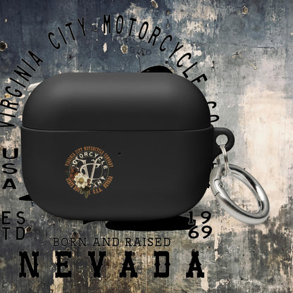 VC Motorcycle Company Logo AirPods case airpod case Virginia City Motorcycle Company Apparel in Nevada USA
