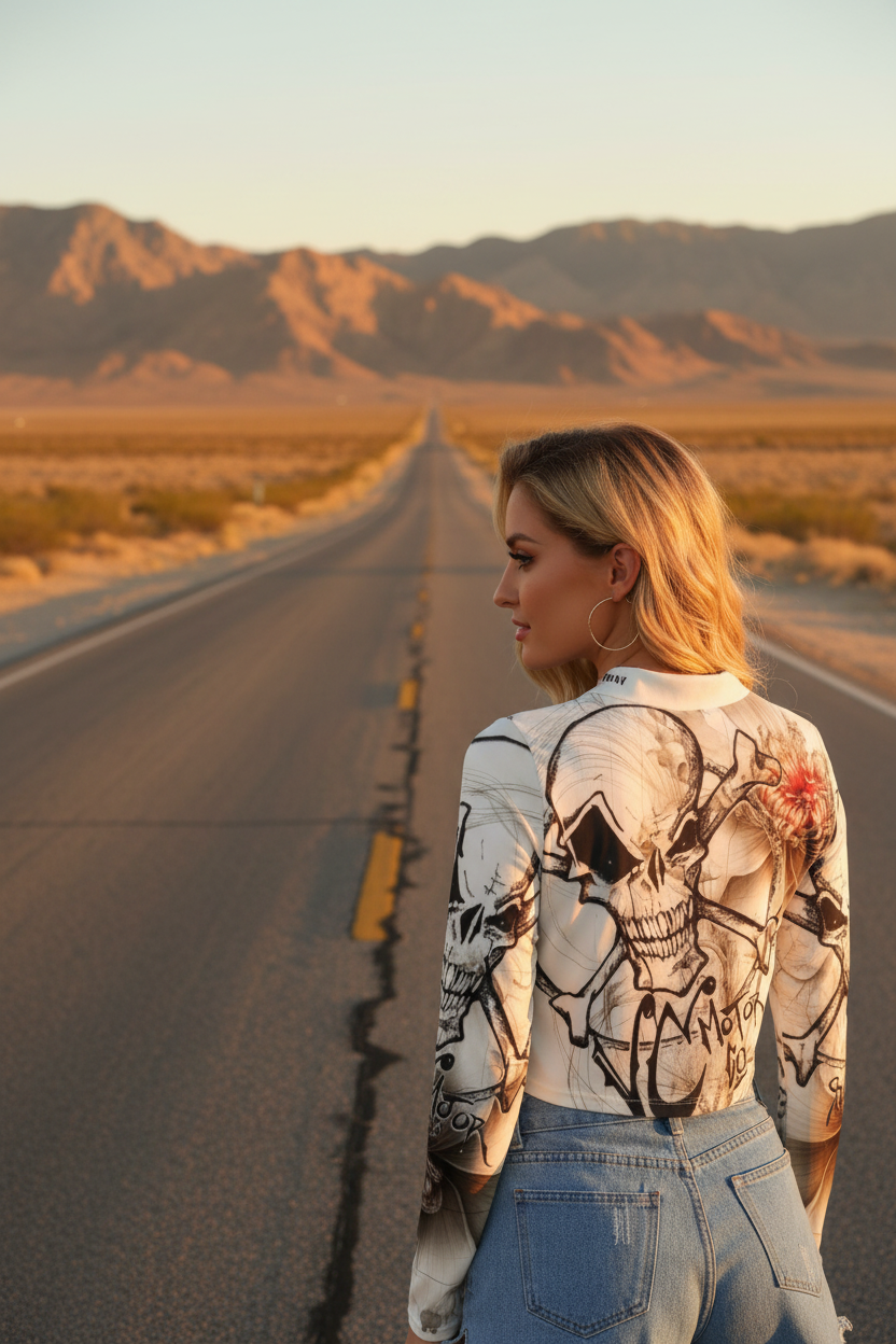 Skull Crop Top — Nevada Desert Lifestyle