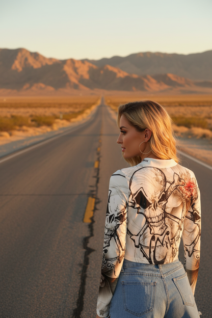 Skull Crop Top — Nevada Desert Lifestyle