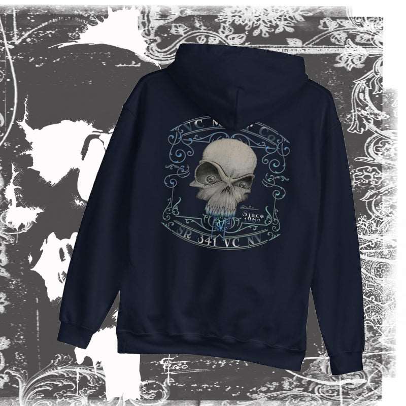 "Toxic"  Men's and Ladies Skull Hoodie Hoodie Virginia City Motorcycle Company Apparel 