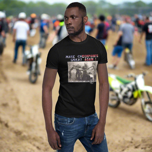 Make Checkpoints Great Again - Men's Dirt Bike Motocross T-Shirt