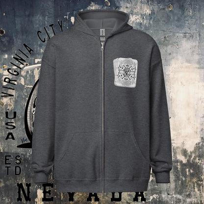 Jester'nother day Heavy blend zip hoodie Hoodie Virginia City Motorcycle Company Apparel in Nevada USA