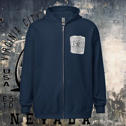 Jester'nother day Heavy blend zip hoodie Hoodie Virginia City Motorcycle Company Apparel in Nevada USA