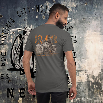 J-Model Harley - Men's Vintage Motorcycle T-Shirt Men's T-Shirt Virginia City Motorcycle Company Apparel in Nevada USA