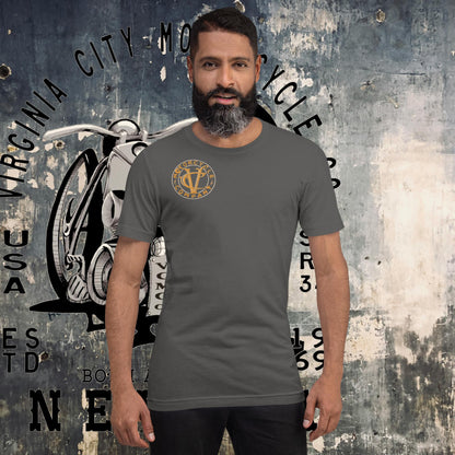 J-Model Harley - Men's Vintage Motorcycle T-Shirt Men's T-Shirt Virginia City Motorcycle Company Apparel in Nevada USA