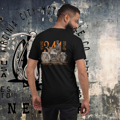 J-Model Harley - Men's Vintage Motorcycle T-Shirt Men's T-Shirt Virginia City Motorcycle Company Apparel in Nevada USA