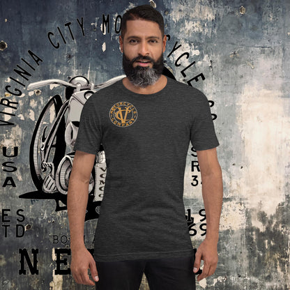 J-Model Harley - Men's Vintage Motorcycle T-Shirt Men's T-Shirt Virginia City Motorcycle Company Apparel in Nevada USA
