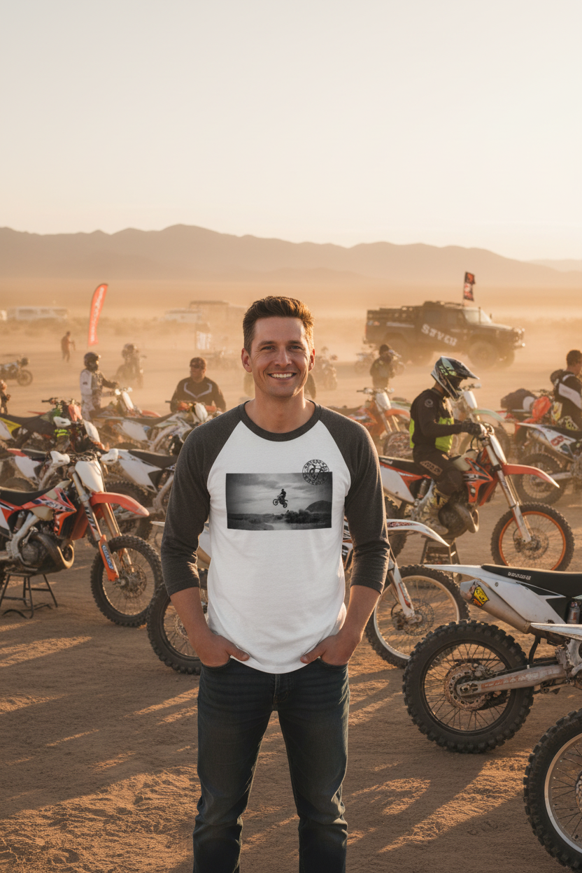 VCMCo. Dirt Bike Raglan — Lifestyle