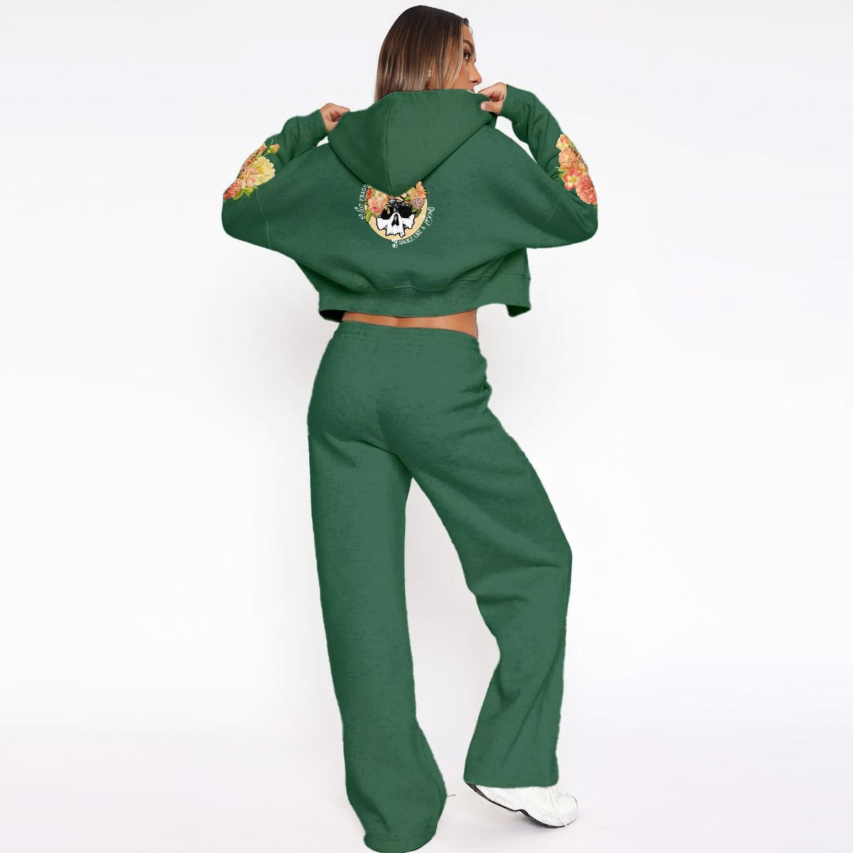 Fragile Like a Bomb | Women’s Tracksuit With Fleece lounge wear Virginia City Motorcycle Company Apparel in Nevada USA