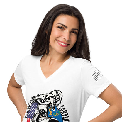 Grand Prix Ladies V-Neck T-shirt Ladies T-Shirt Virginia City Motorcycle Company Apparel in Nevada USA