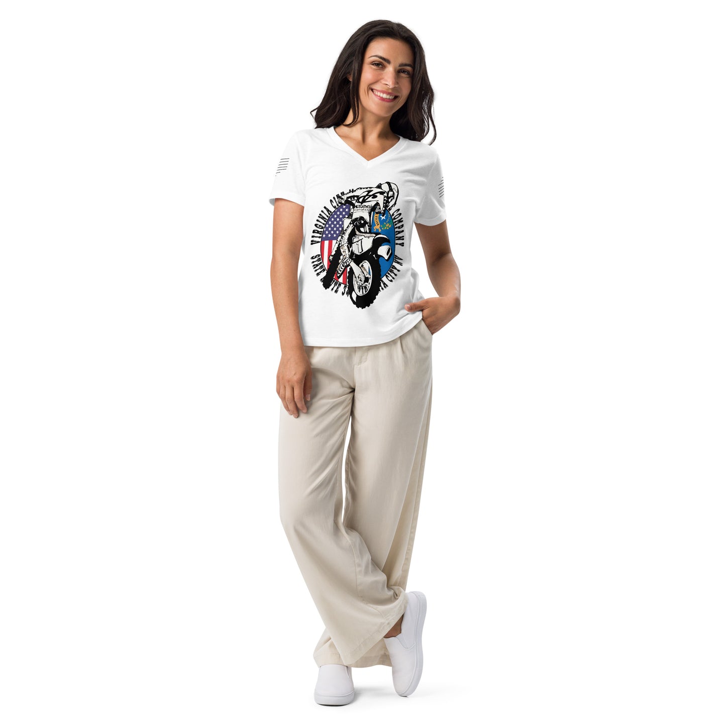 Grand Prix Ladies V-Neck T-shirt