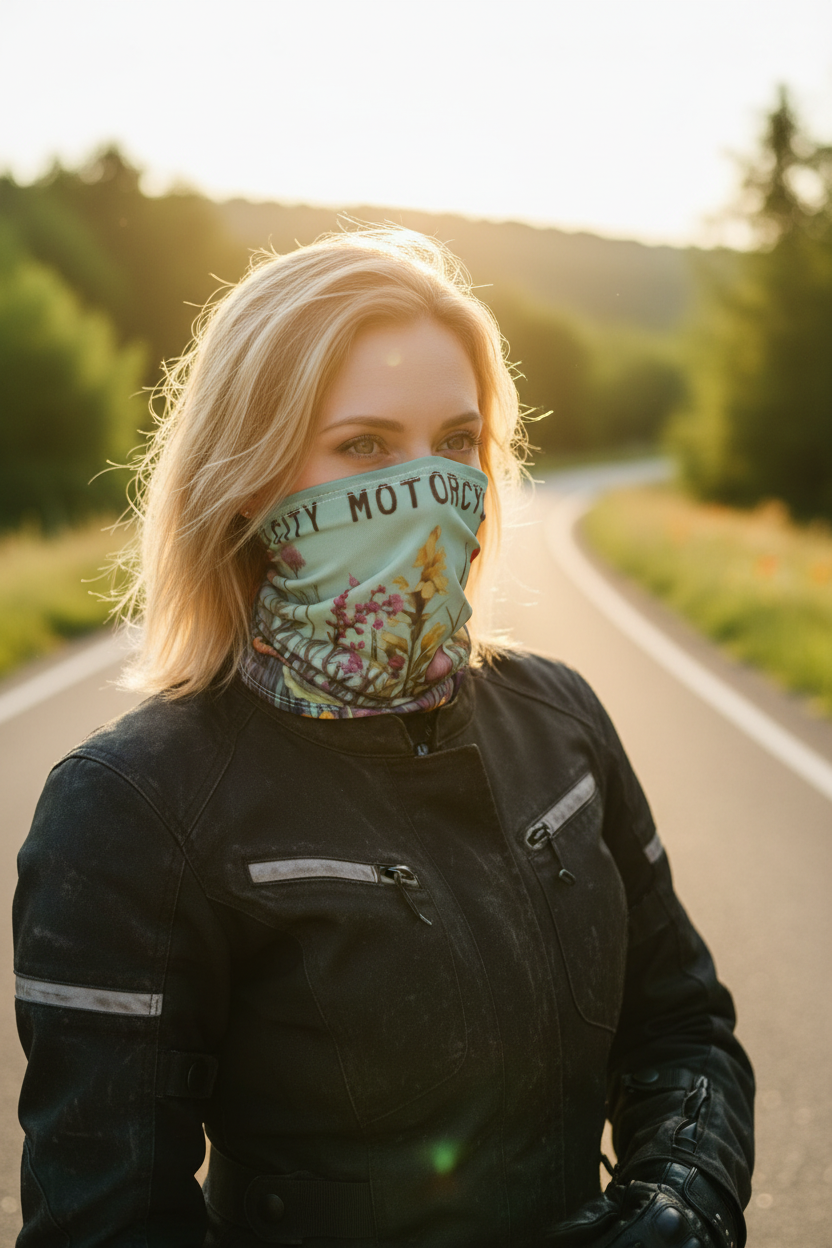 Women's Wildflower Neck Gaiter Lifestyle