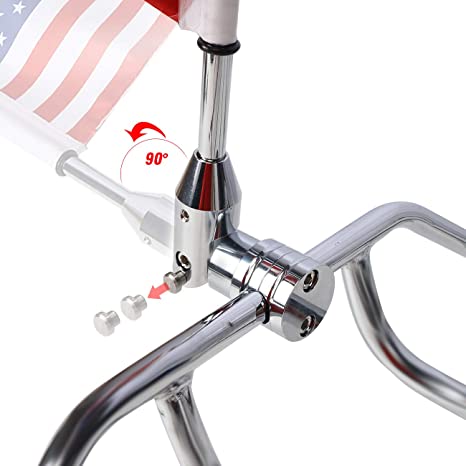 Touring Motorcycle 18 inch Flag pole and USA Flag - BKFLGPL18 Motorcycle Mounts Virginia City Motorcycle Company Apparel 