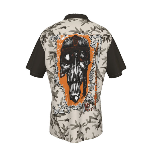 Live to Ride Hawaiian Skull Shirt Men's Shirts Virginia City Motorcycle Company Apparel 