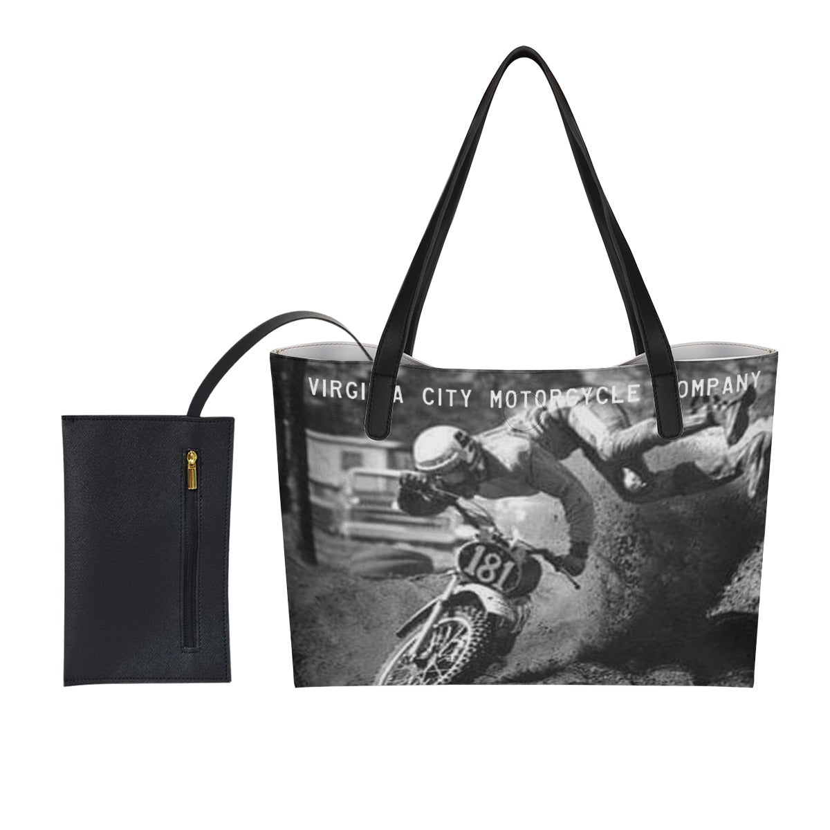 Dirt Bike #181 Large Capacity Tote Bag vcgp Virginia City Motorcycle Company Apparel 