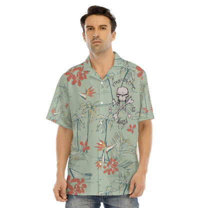 Skull & Cross Bone - Men's Hawaiian Shirt Men's Shirts Virginia City Motorcycle Company Apparel 