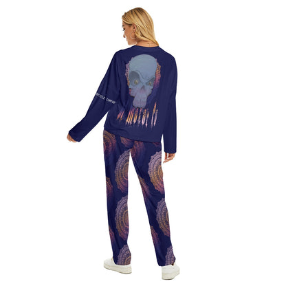 Toxic Skull Women's Pajama Loungewear Set lounge wear Virginia City Motorcycle Company Apparel 
