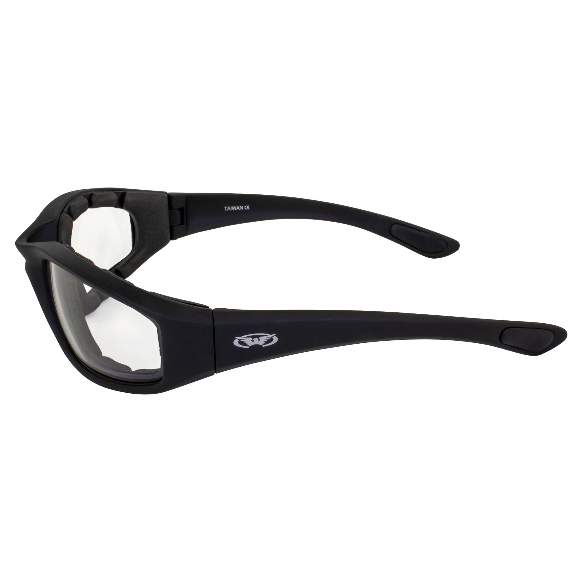 Global Vision Kickback Foam Padded Clear Lens Sunglasses Sunglasses Virginia City Motorcycle Company Apparel 