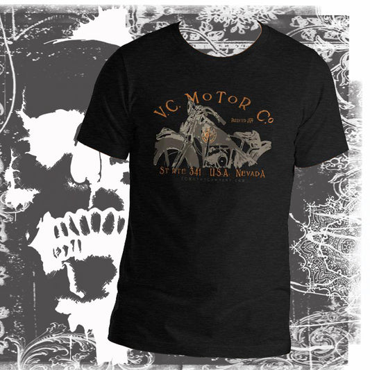 Motorcycle named Ada - Men's Biker T-Shirt Men's T-Shirt Virginia City Motorcycle Company Apparel 