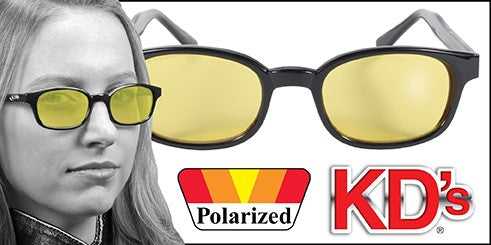 KD's Black Frame with Polarized Gray Lens Sunglasses Sunglasses Virginia City Motorcycle Company Apparel 