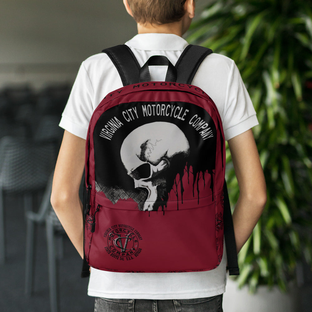 Skull Backpack Bags & Wallets Virginia City Motorcycle Company Apparel 