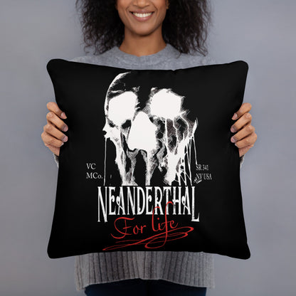 Neanderthal for Life Skull Pillow pillow Virginia City Motorcycle Company Apparel 