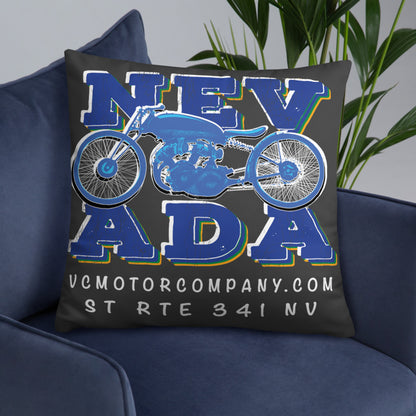 Nevada Blue and Grey Pillow pillow Virginia City Motorcycle Company Apparel 