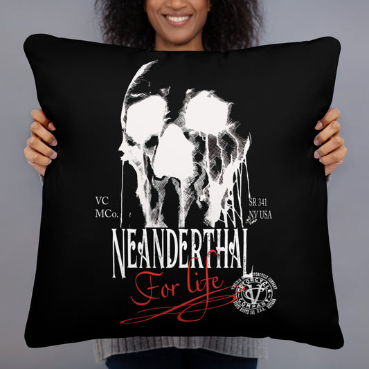Neanderthal for Life Skull Pillow pillow Virginia City Motorcycle Company Apparel 
