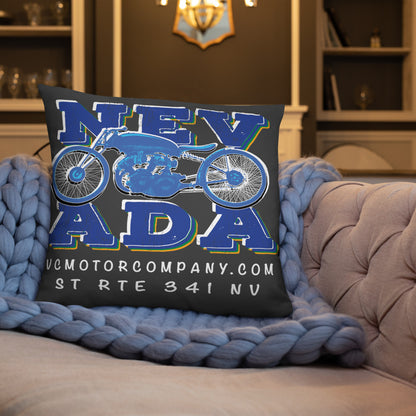 Nevada Blue and Grey Pillow pillow Virginia City Motorcycle Company Apparel 