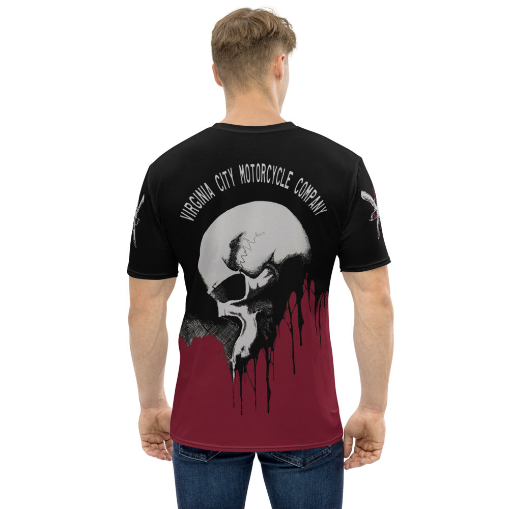 Men's Skull T-shirt Men's T-Shirt Virginia City Motorcycle Company Apparel 