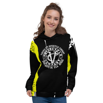 Skull & Cross Bone - Pull Over Hi-Viz Hoodie Hoodie Virginia City Motorcycle Company Apparel 