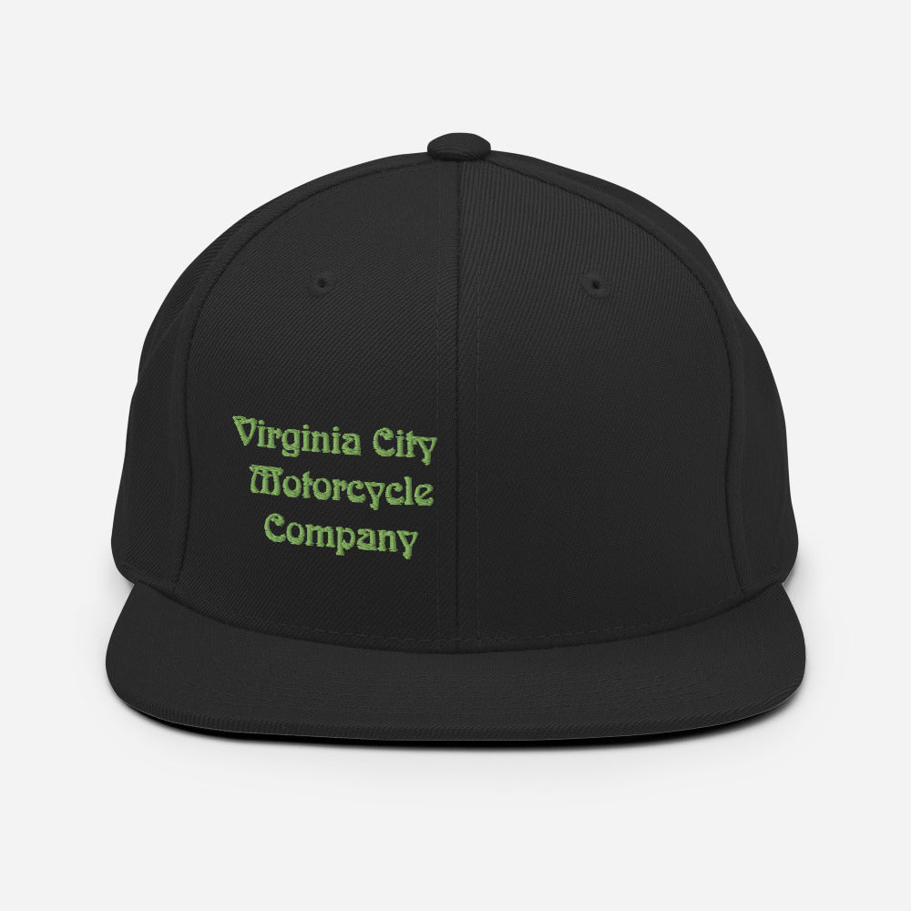 VC Motor Co. Apparel Green and Black Snapback Hat Hats Virginia City Motorcycle Company Apparel 