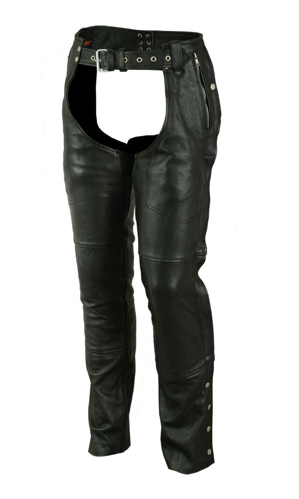 DS476 Unisex Double Deep Pocket Thermal Lined Chaps Unisex Chaps & Pants Virginia City Motorcycle Company Apparel 