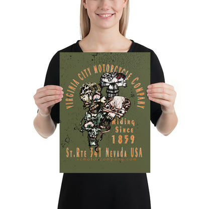 VC Motor Co. Pit Crew Poster poster Virginia City Motorcycle Company Apparel 