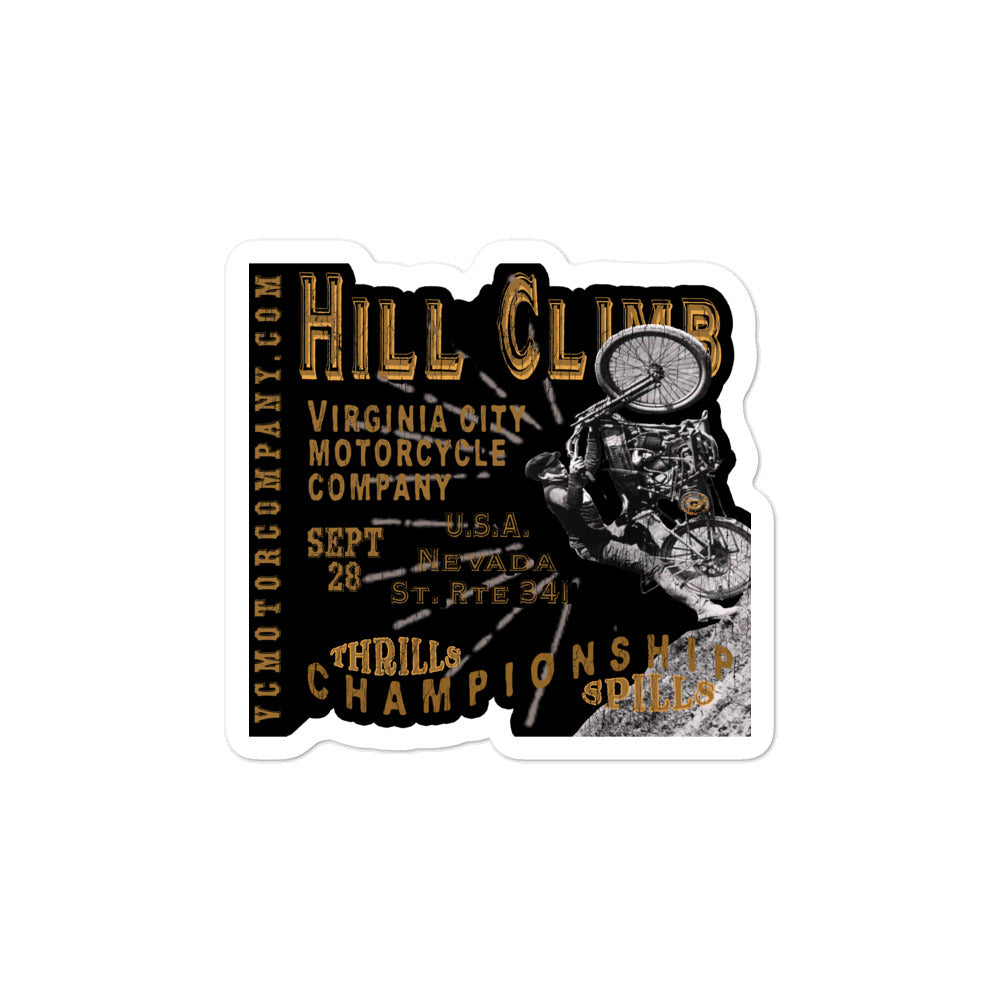 VC Hill Climb sticker Stickers Virginia City Motorcycle Company Apparel 