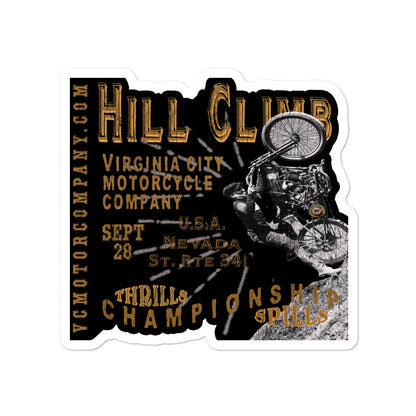 VC Hill Climb sticker Stickers Virginia City Motorcycle Company Apparel 