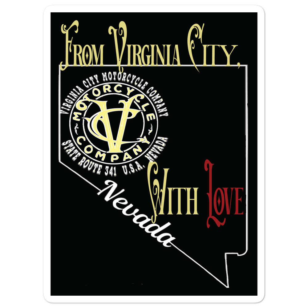 From VCMCo. with Love sticker Stickers Virginia City Motorcycle Company Apparel 