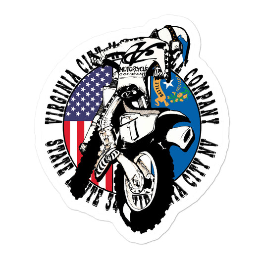 Grand Prix Sticker Stickers Virginia City Motorcycle Company Apparel 
