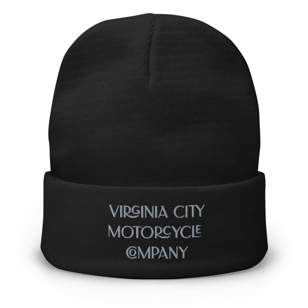 Virginia City Motorcycle Company Embroidered Beanie Hats Virginia City Motorcycle Company Apparel 