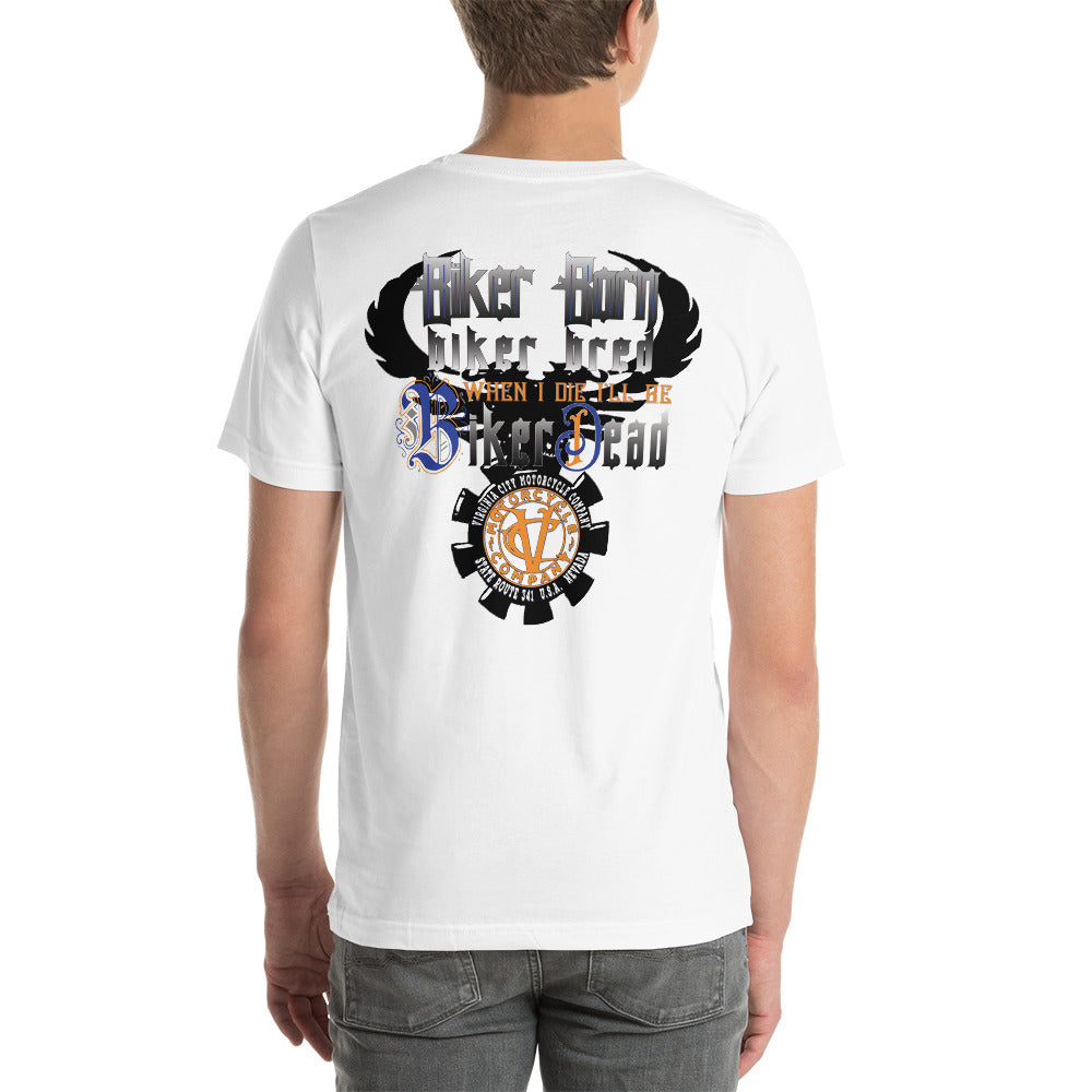 Biker Bred Men's Skull T-Shirt - Short-Sleeve Motorcycle T-Shirt Men's T-Shirt Virginia City Motorcycle Company Apparel 