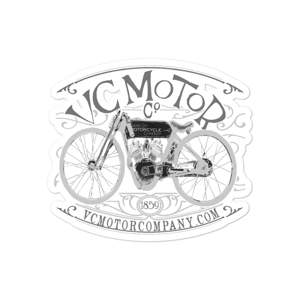 Vintage Racer #9 sticker Stickers Virginia City Motorcycle Company Apparel 